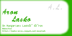 aron lasko business card